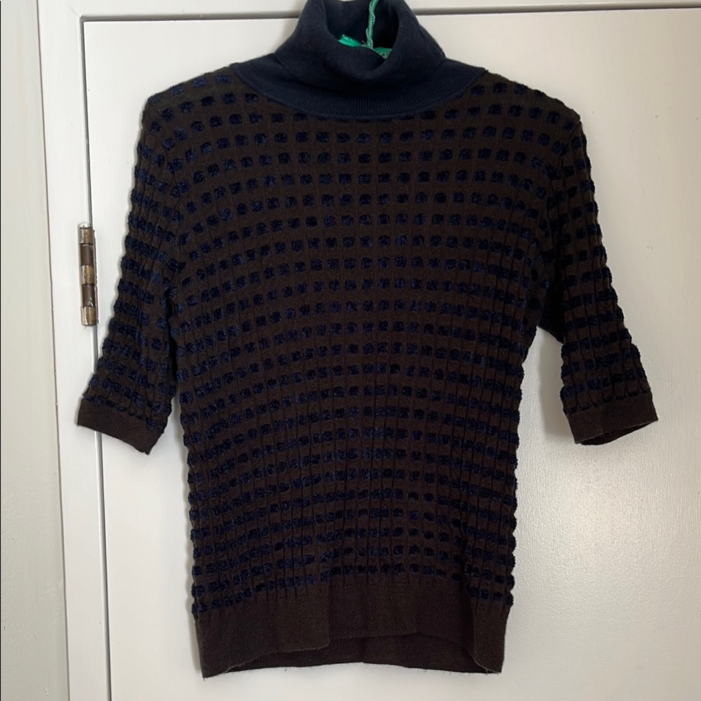 Worth Brown and Navy Sweater